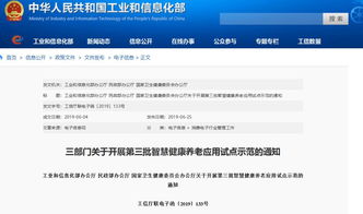 智慧健康養(yǎng)老信息系統(tǒng)集成服務(wù)迎來新機(jī)遇 第三批示范申報(bào)正式啟動(dòng)